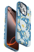 Mey İthalat® iPhone 15 Pro Max Flower Series Magsafe Kapak - Mavi