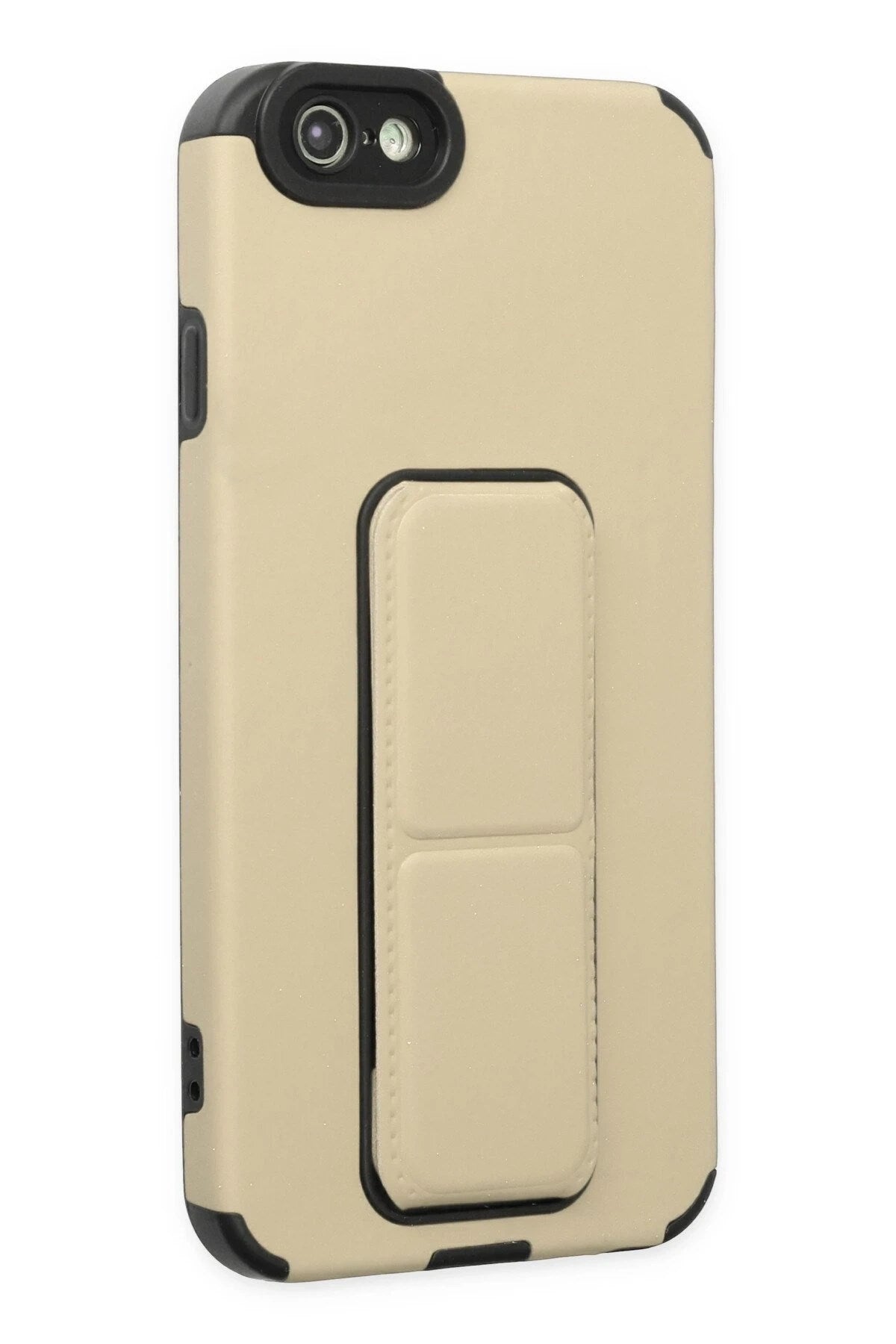 Mey İthalat® iPhone 6 Kılıf Mega Standlı Silikon - Gold