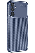 Mey İthalat® Samsung Galaxy S24 FE Kılıf Auto Focus Karbon Kapak - Lacivert