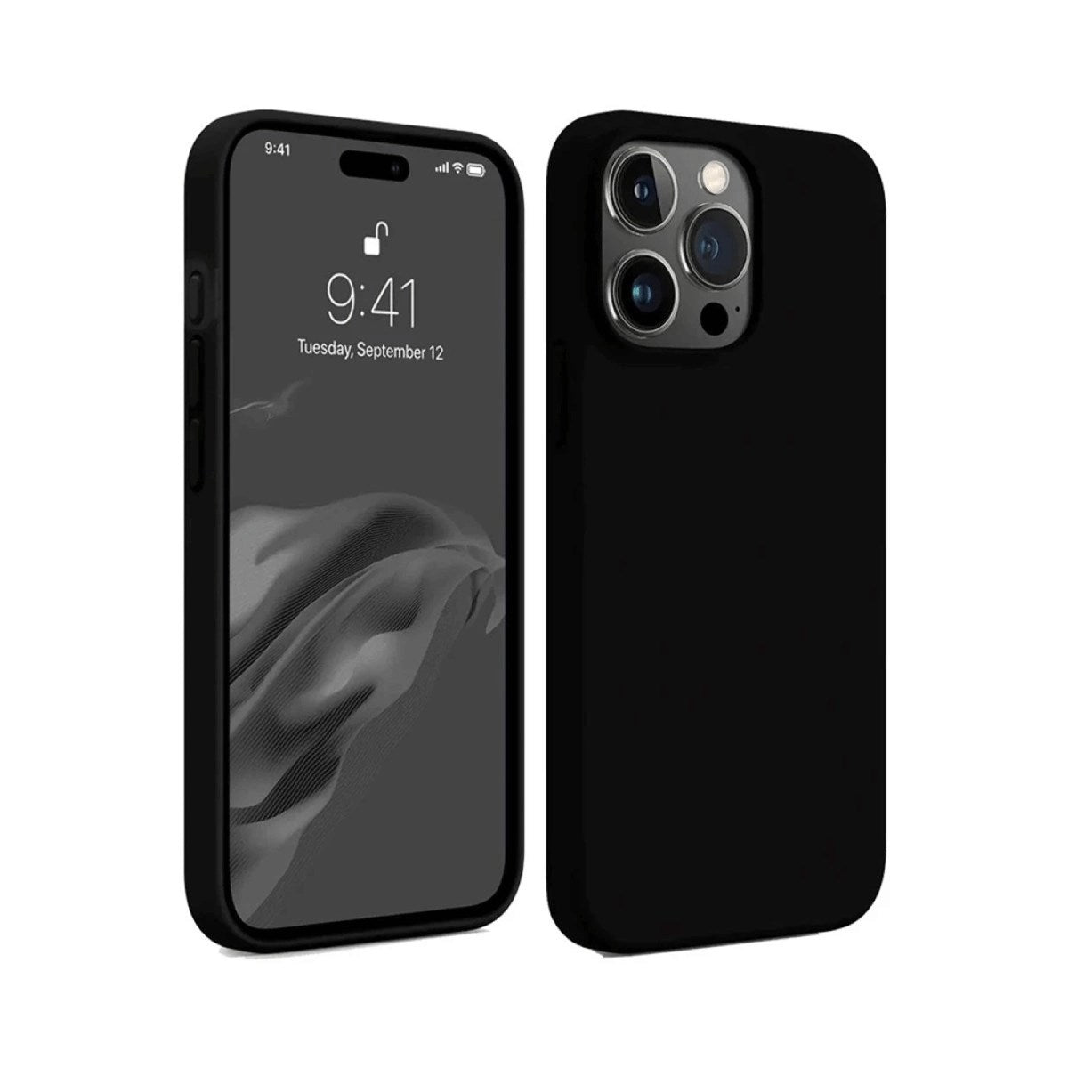 Mey İthalat® iPhone 15 Pro Kılıf First Silikon - Siyah