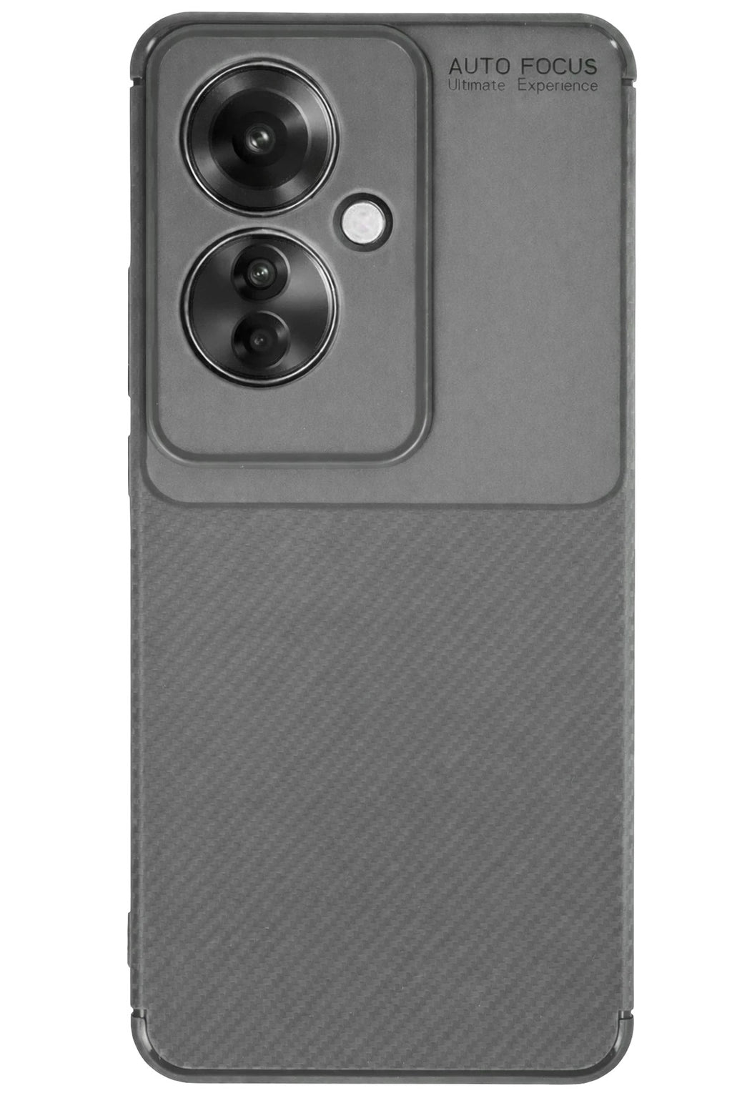 Mey İthalat® Reno 11F Kılıf Auto Focus Karbon Kapak - Gri