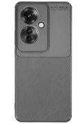 Mey İthalat® Reno 11F Kılıf Auto Focus Karbon Kapak - Gri