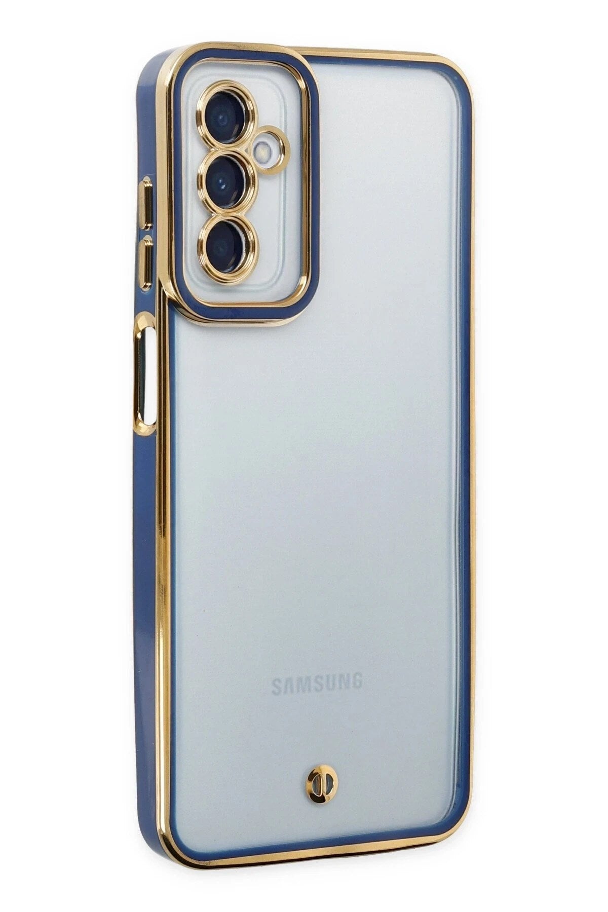 Mey İthalat® Samsung Galaxy M23 Kılıf Liva Lens Silikon - Mavi