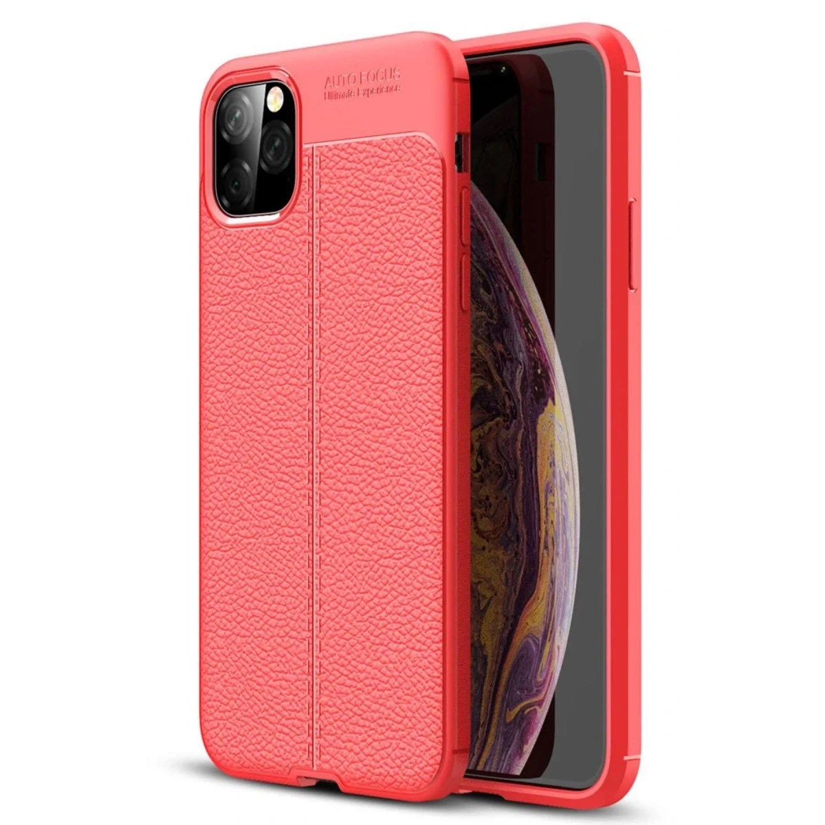 Mey İthalat® iPhone 11 Pro Max Kılıf Auto Focus Kapak - Kırmızı