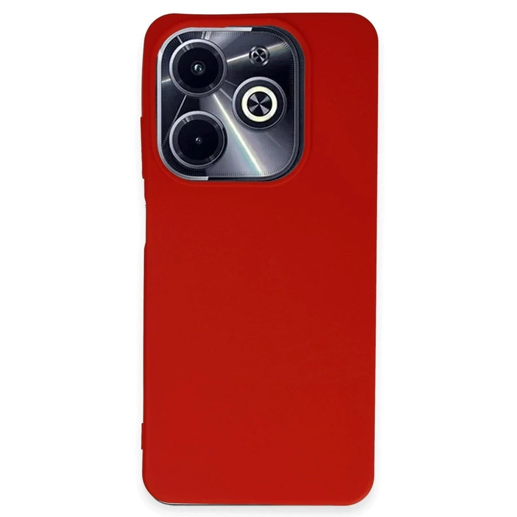 Mey İthalat® İnfinix Hot 40i Kılıf First Silikon - Kırmızı