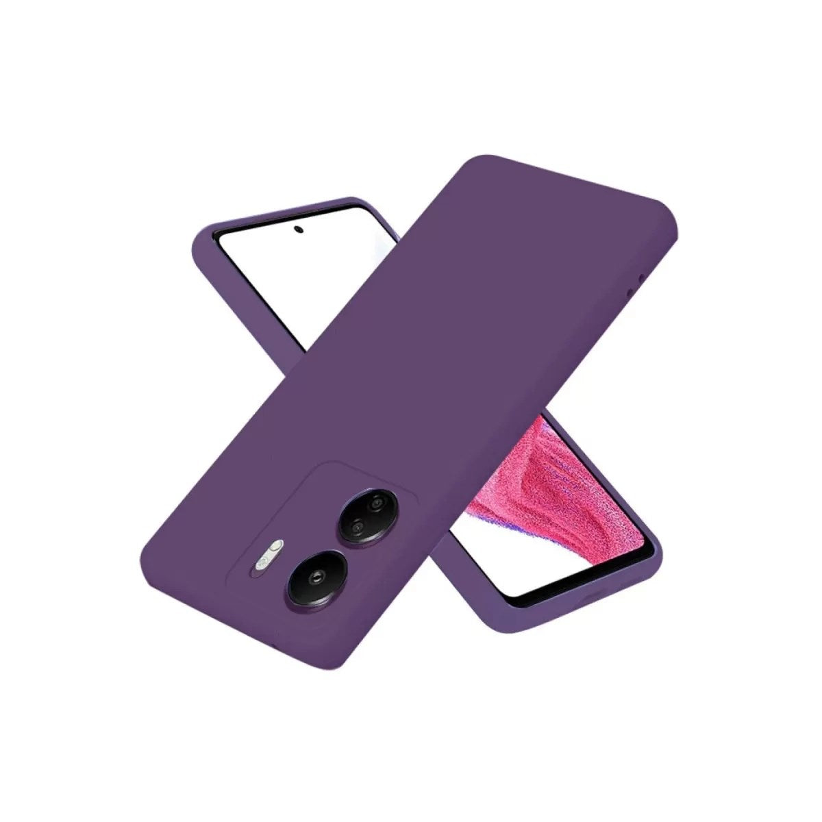 Mey İthalat® Redmi 13C Kılıf First Silikon - Mor