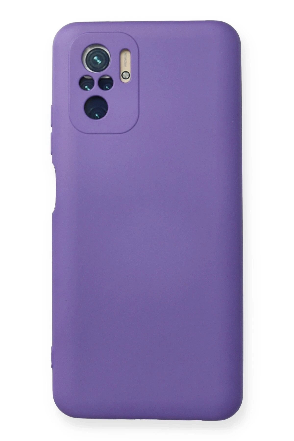 Mey İthalat® Redmi Note 10 Kılıf Nano içi Kadife Silikon - Mor