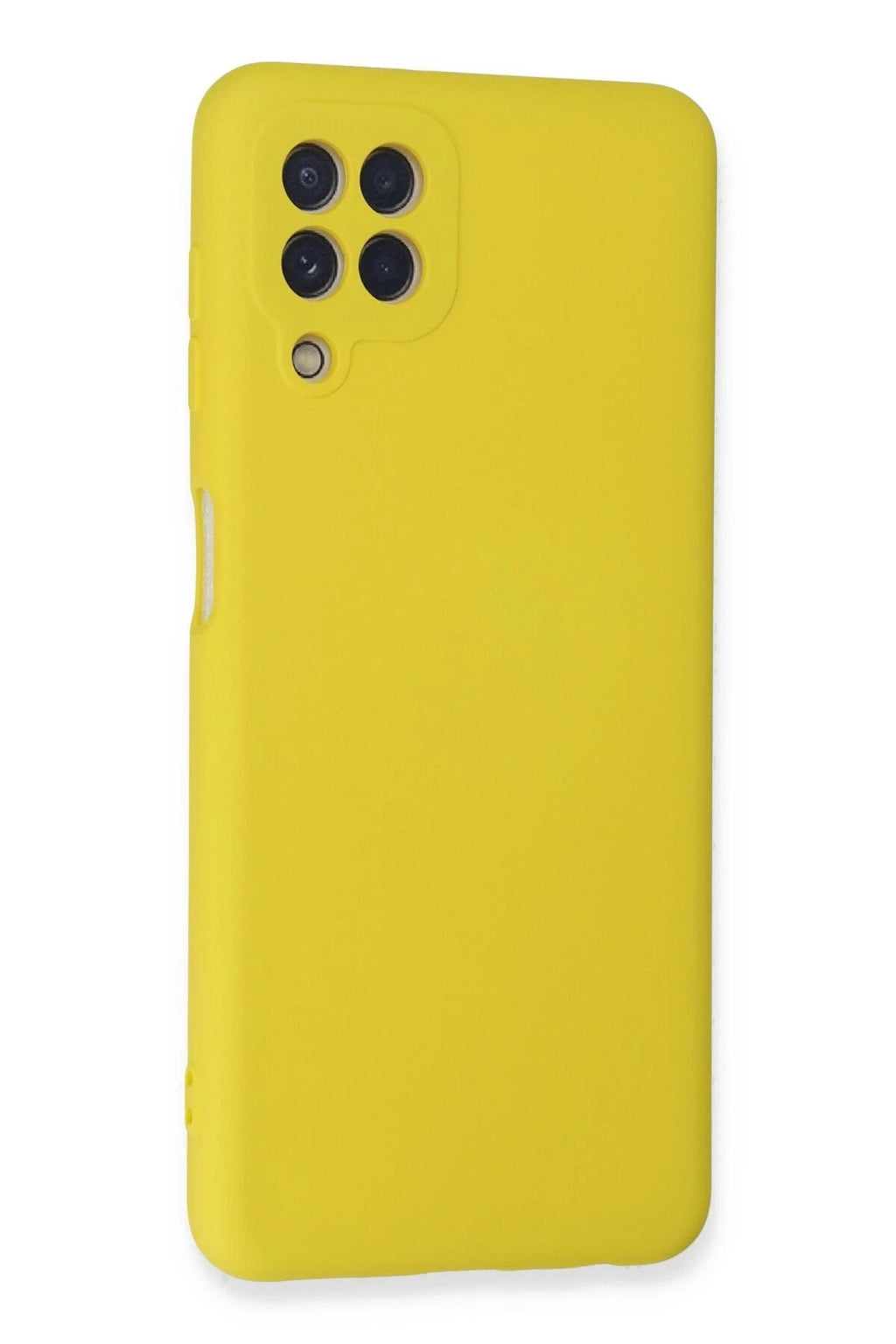 Mey İthalat® Samsung Galaxy A22 Kılıf Nano içi Kadife Silikon - Sarı