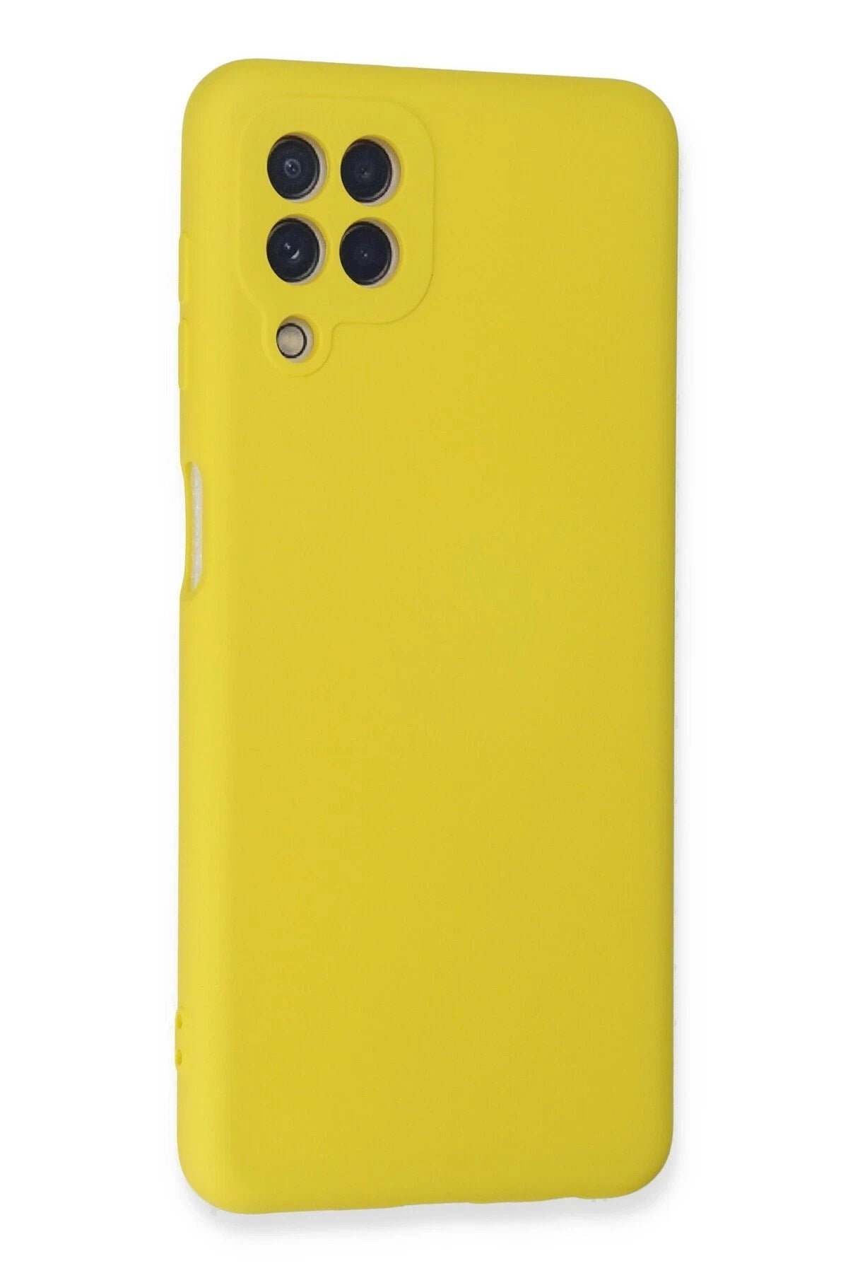 Mey İthalat® Samsung Galaxy A22 Kılıf Nano içi Kadife Silikon - Sarı