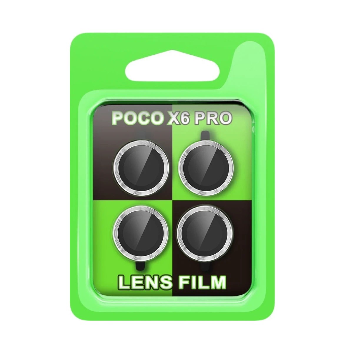 Mey İthalat® Poco X6 Pro Raze Metal Kamera Lens - Gümüş