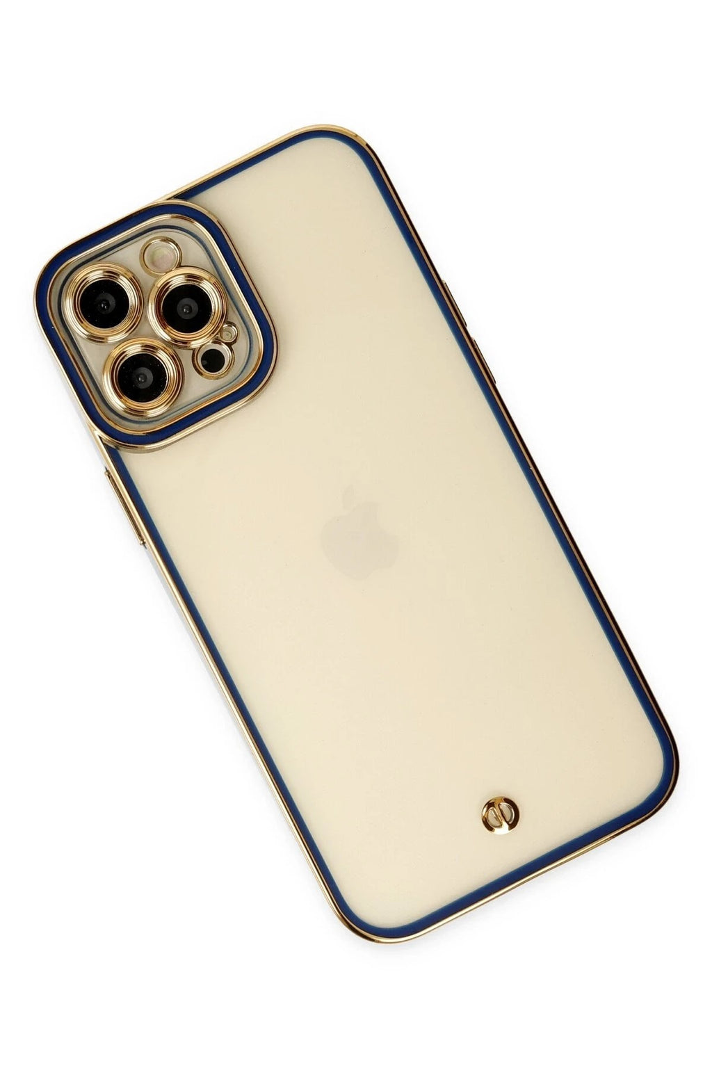 Mey İthalat® iPhone 12 Pro Max Kılıf Liva Lens Silikon - Mavi