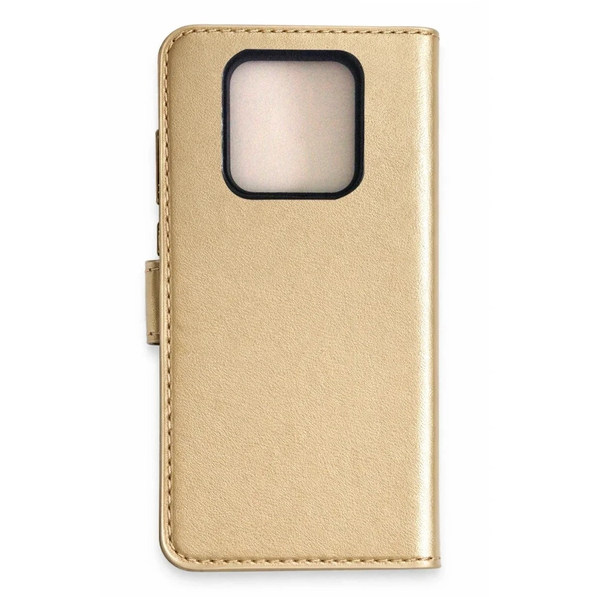 Mey İthalat® Tecno Camon 16 Prime Trend S Plus Kapaklı Kılıf - Gold