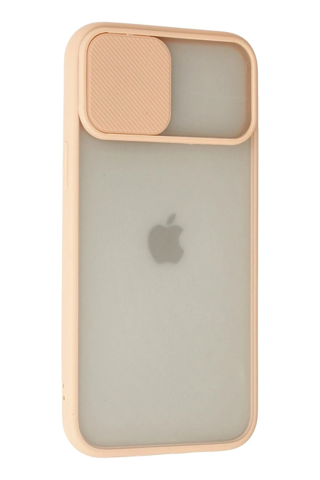 Mey İthalat® iPhone 12 Pro Max Kılıf Palm Buzlu Kamera Sürgülü Silikon - Pembe