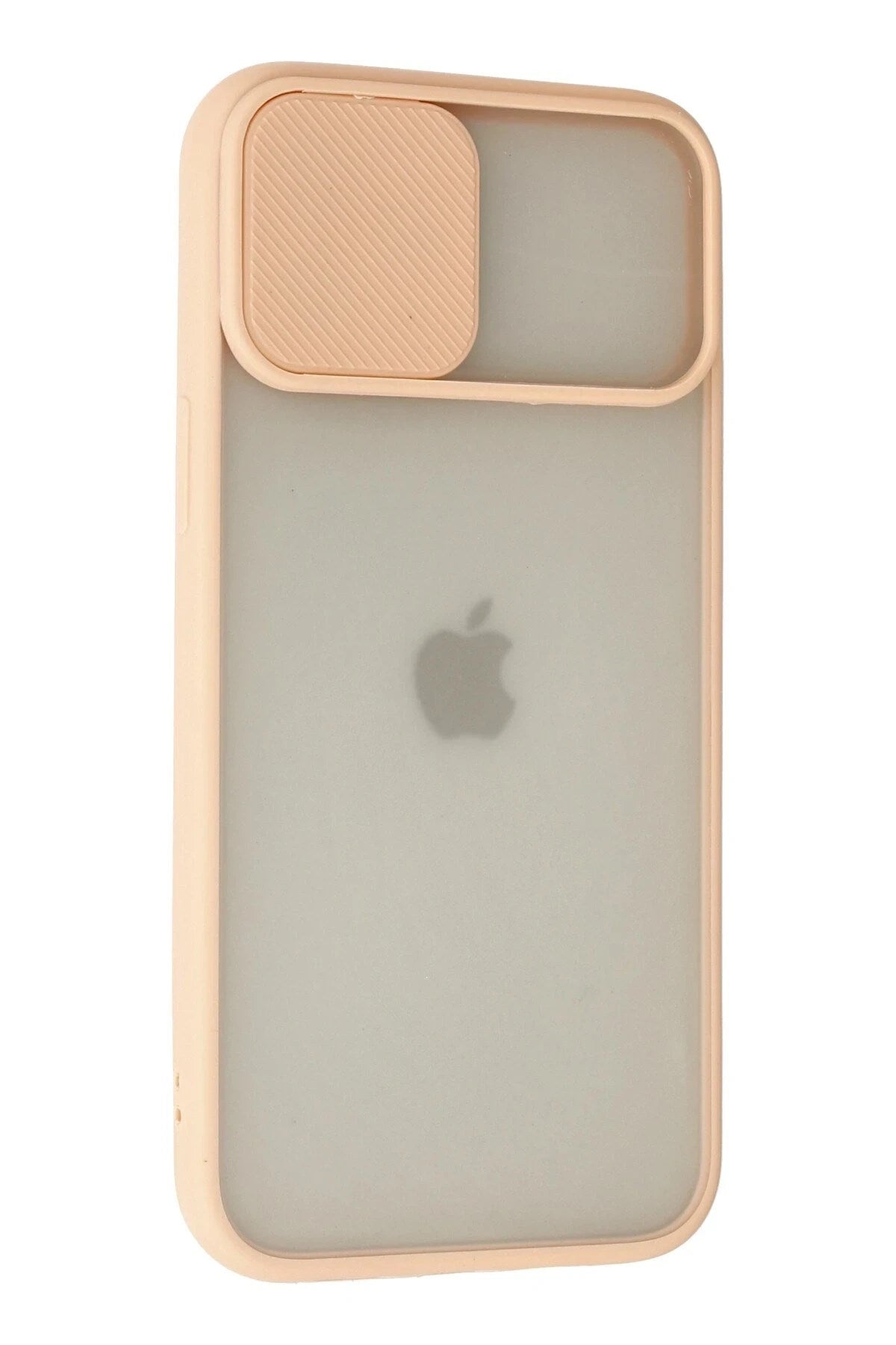 Mey İthalat® iPhone 12 Pro Max Kılıf Palm Buzlu Kamera Sürgülü Silikon - Pembe