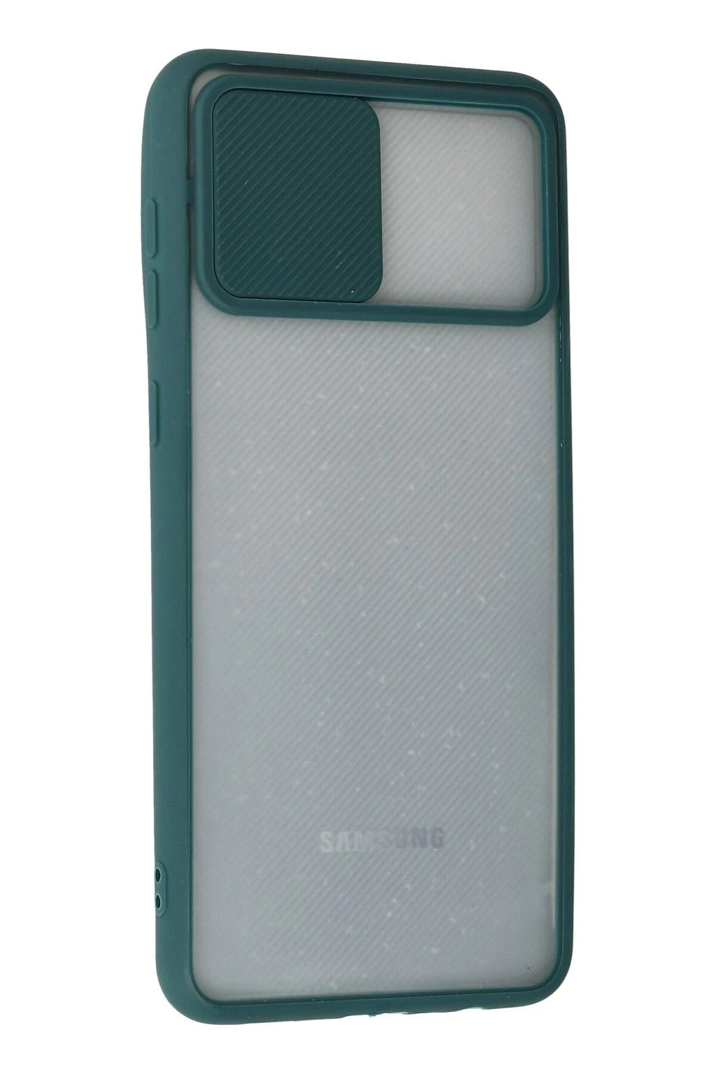 Mey İthalat® Samsung Galaxy A02 Kılıf Palm Buzlu Kamera Sürgülü Silikon - Yeşil