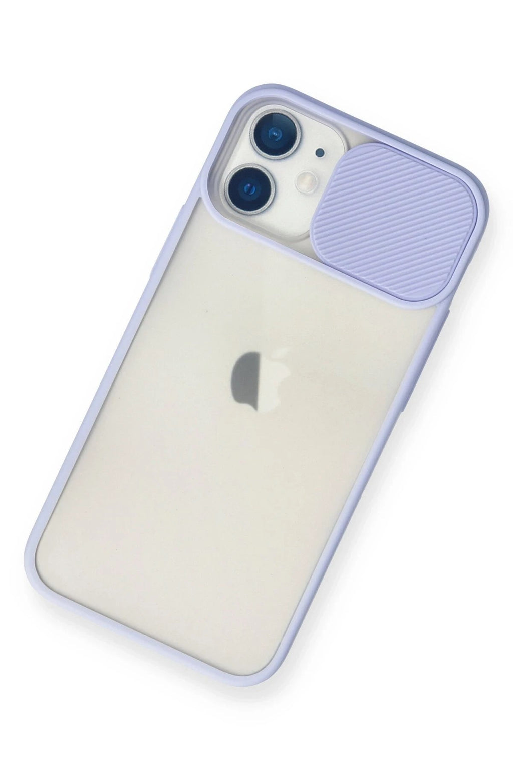 Mey İthalat® iPhone 11 Kılıf Palm Buzlu Kamera Sürgülü Silikon - Lila