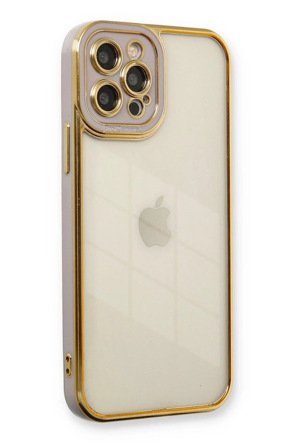 Mey İthalat® iPhone 12 Pro Max Kılıf Liva Lens Silikon - Lila