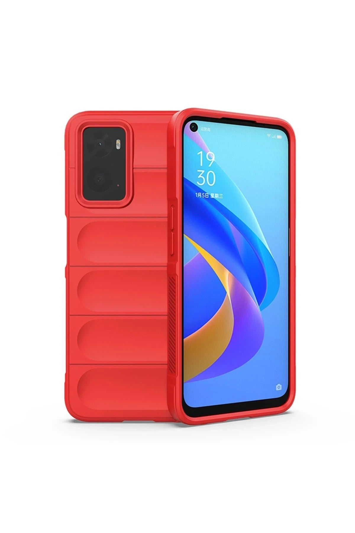 Mey İthalat® Realme 9i 4G Kılıf Optimum Silikon - Kırmızı