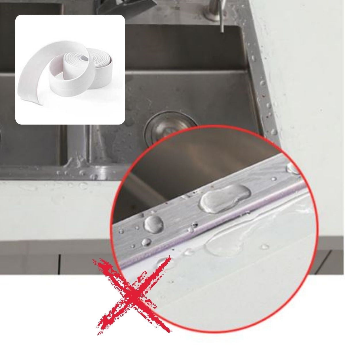 Su Sızdırmaz Banyo Mutfak Lavabo Küvet İzolasyon Şerit Bant