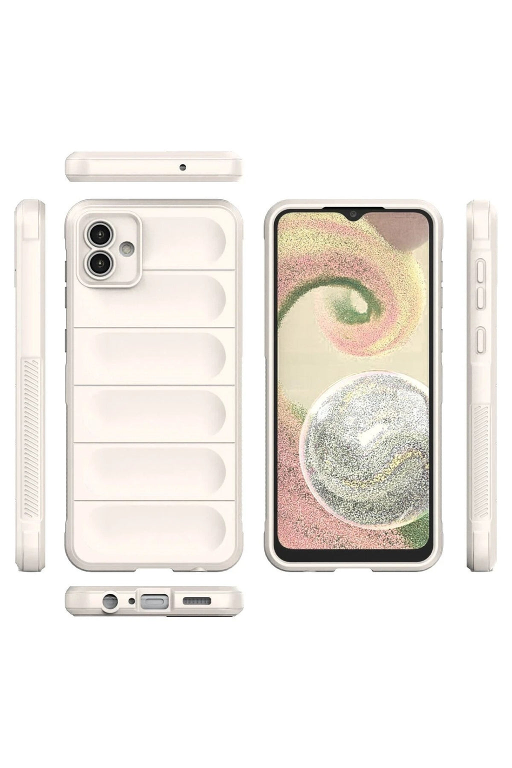 Mey İthalat® Samsung Galaxy A04E Kılıf Optimum Silikon - Krem