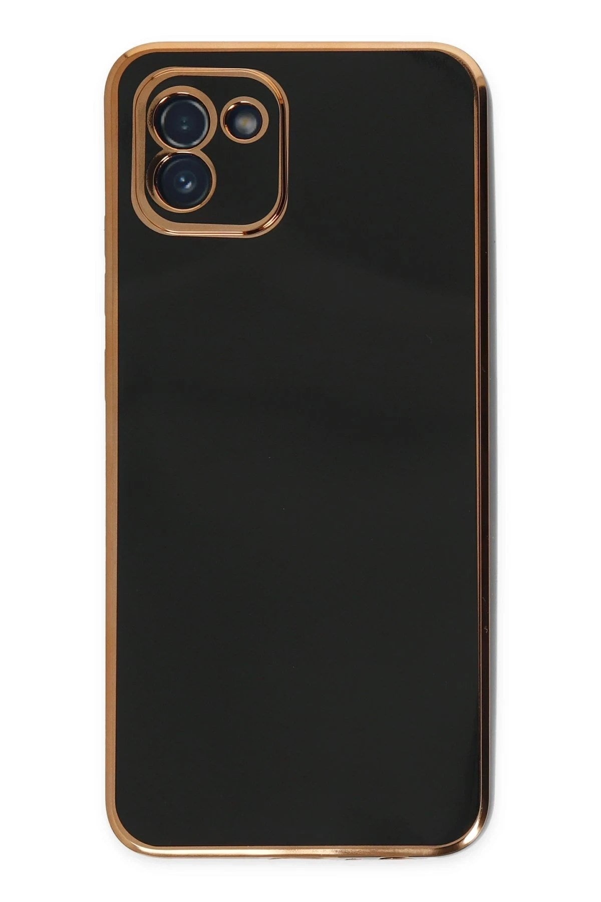 Mey İthalat® Samsung Galaxy A03 Kılıf Volet Silikon - Siyah