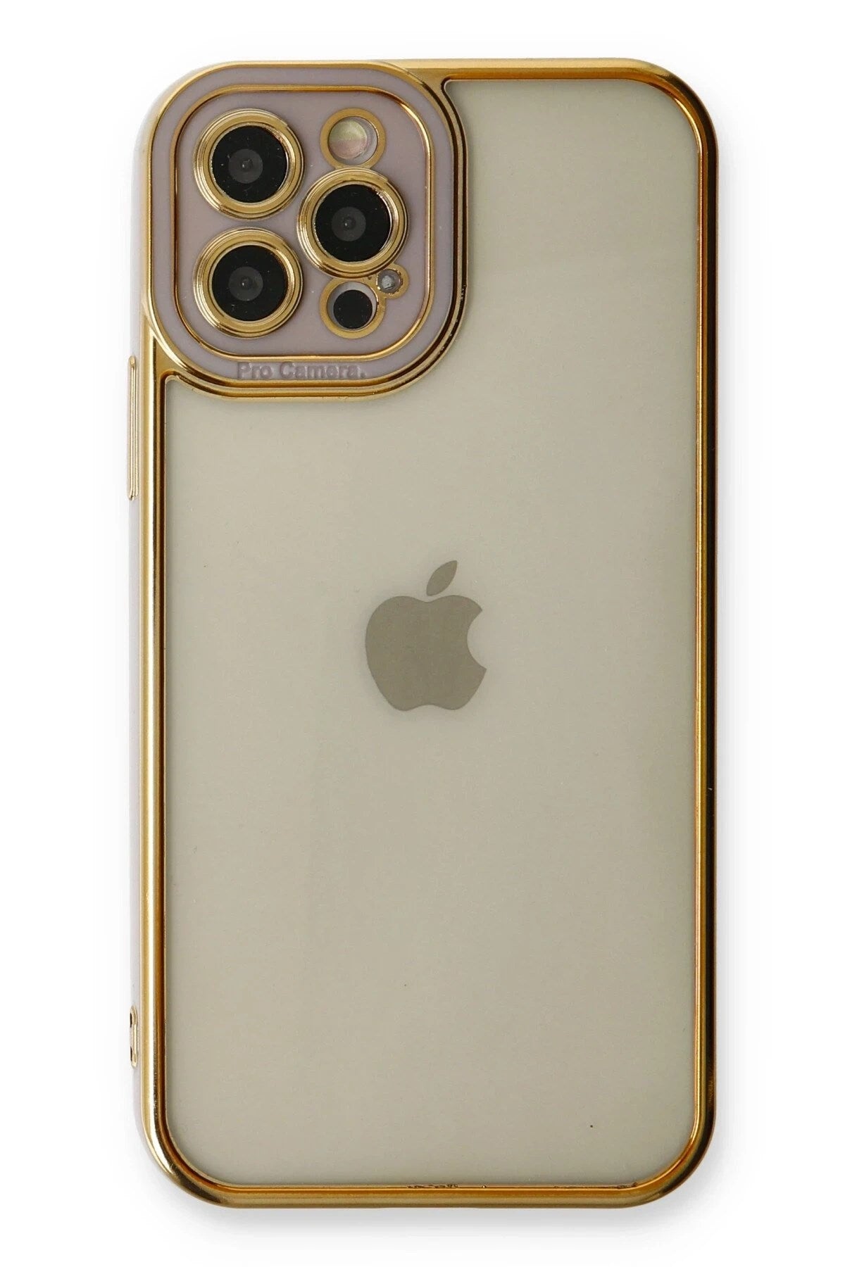 Mey İthalat® iPhone 12 Pro Kılıf Liva Lens Silikon - Lila