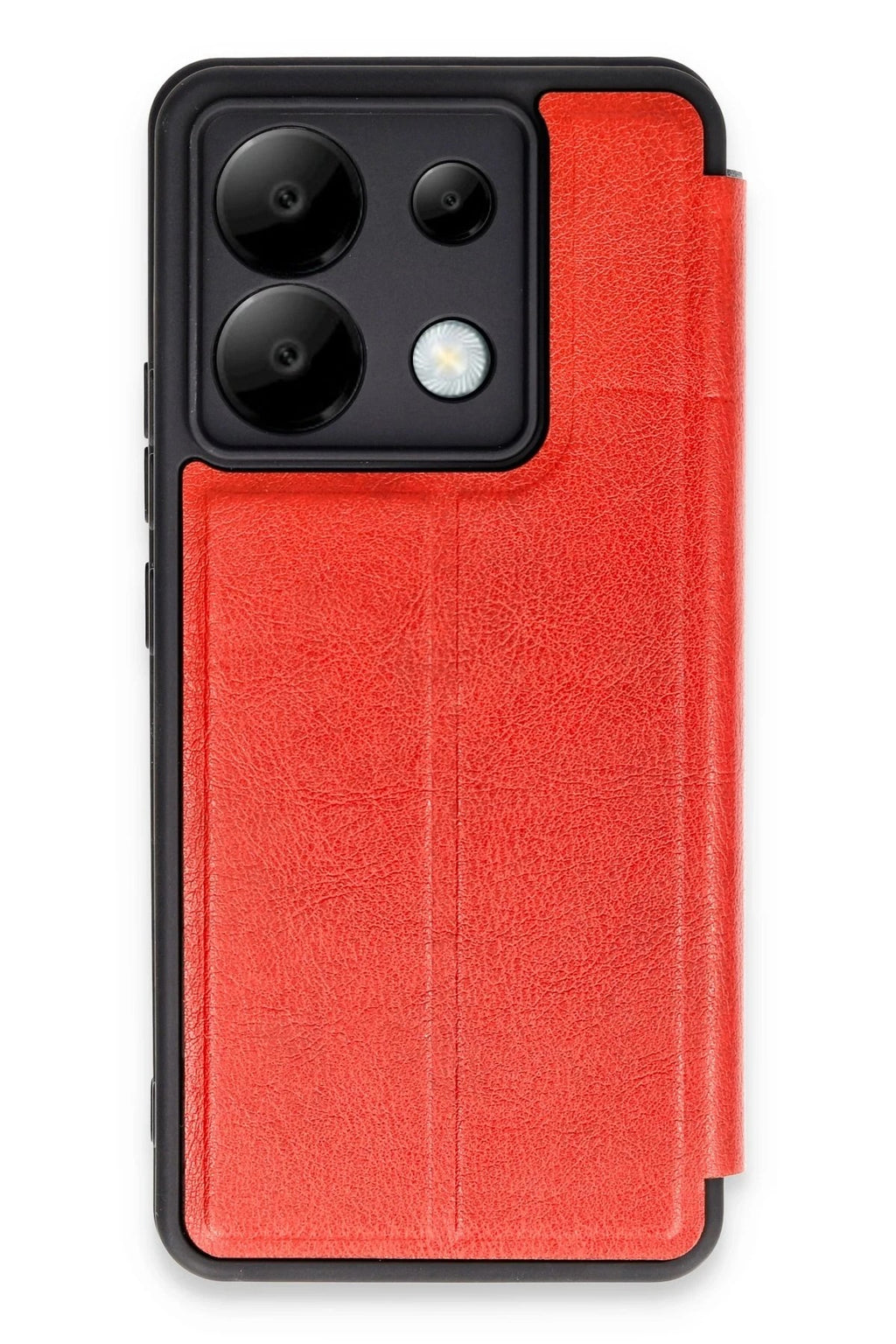Mey İthalat® Redmi Note 13 Pro 5G Kılıf Flip Cover - Kırmızı