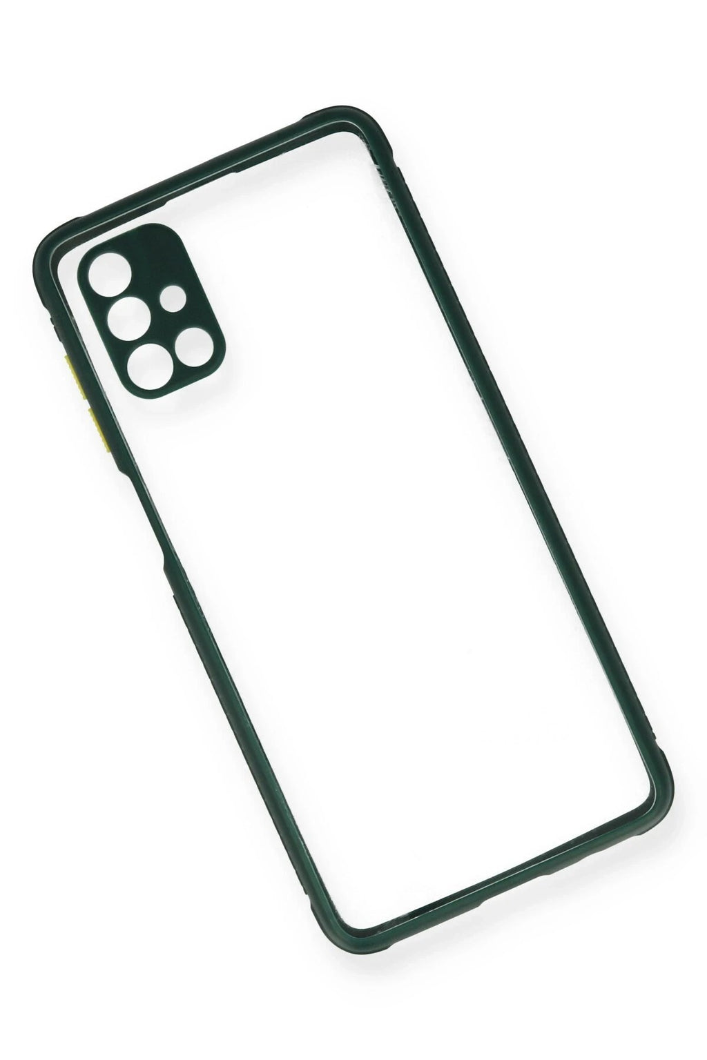Mey İthalat® Samsung Galaxy M51 Kılıf Miami Şeffaf Silikon - Koyu Yeşil