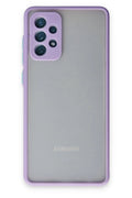 Mey İthalat® Samsung Galaxy A72 Kılıf Montreal Silikon Kapak - Mor
