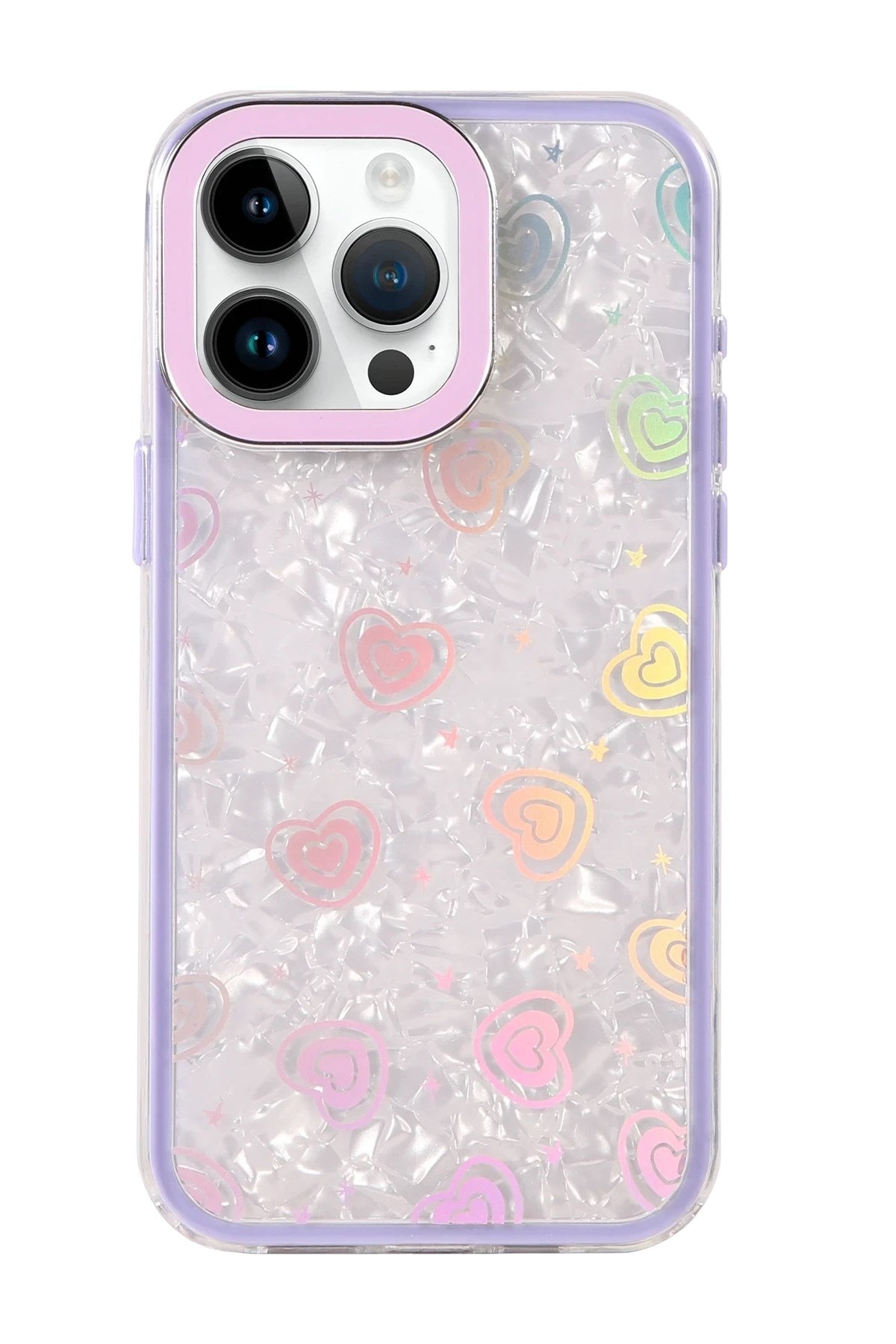 Mey İthalat® iPhone 15 Pro Max Lumi Desenli Kapak - Mor