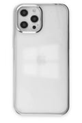 Mey İthalat® iPhone 12 Pro Max Kılıf Element Silikon - Gümüş