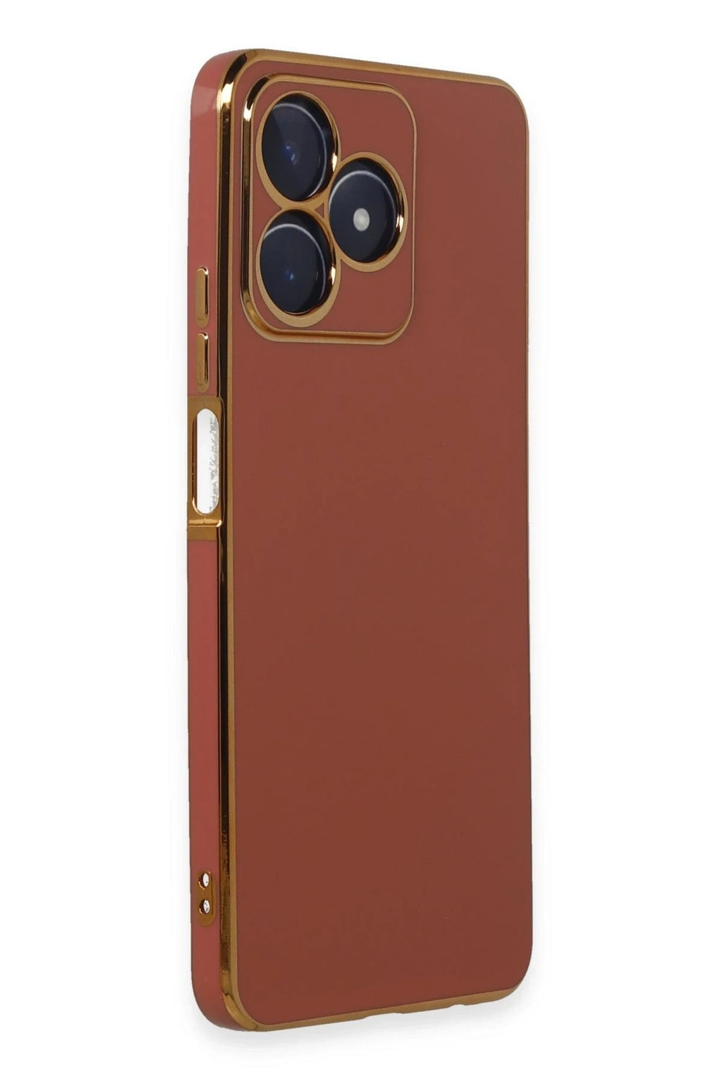 Mey İthalat® Realme C53 Kılıf Volet Silikon - Kırmızı