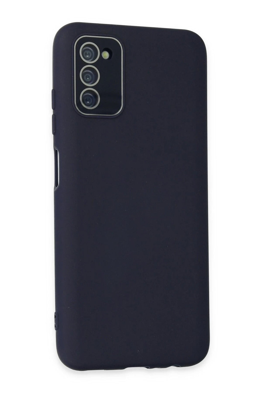 Mey İthalat® Samsung Galaxy A03S Kılıf Lansman Glass Kapak - Lacivert