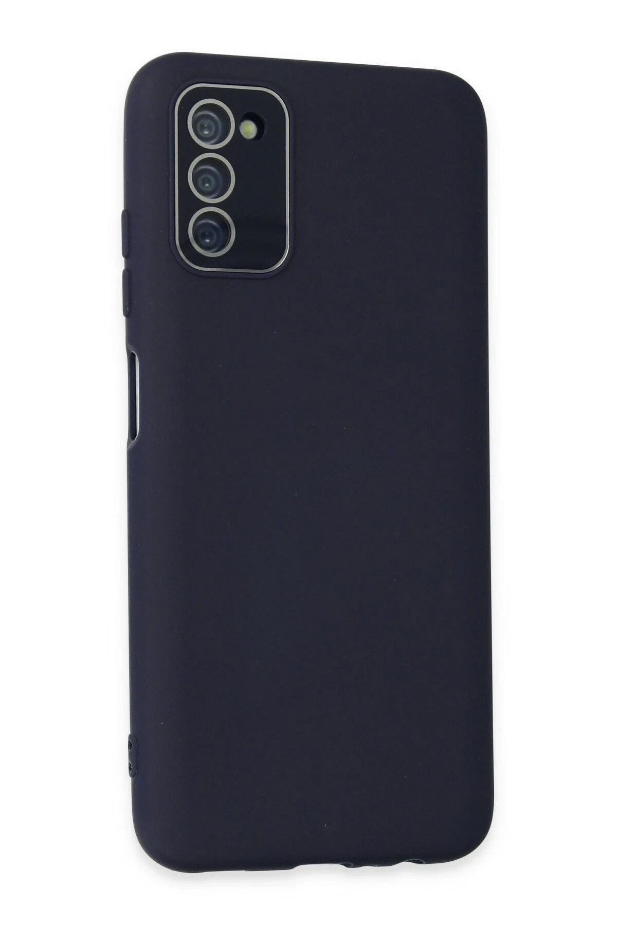 Mey İthalat® Samsung Galaxy A03S Kılıf Lansman Glass Kapak - Lacivert