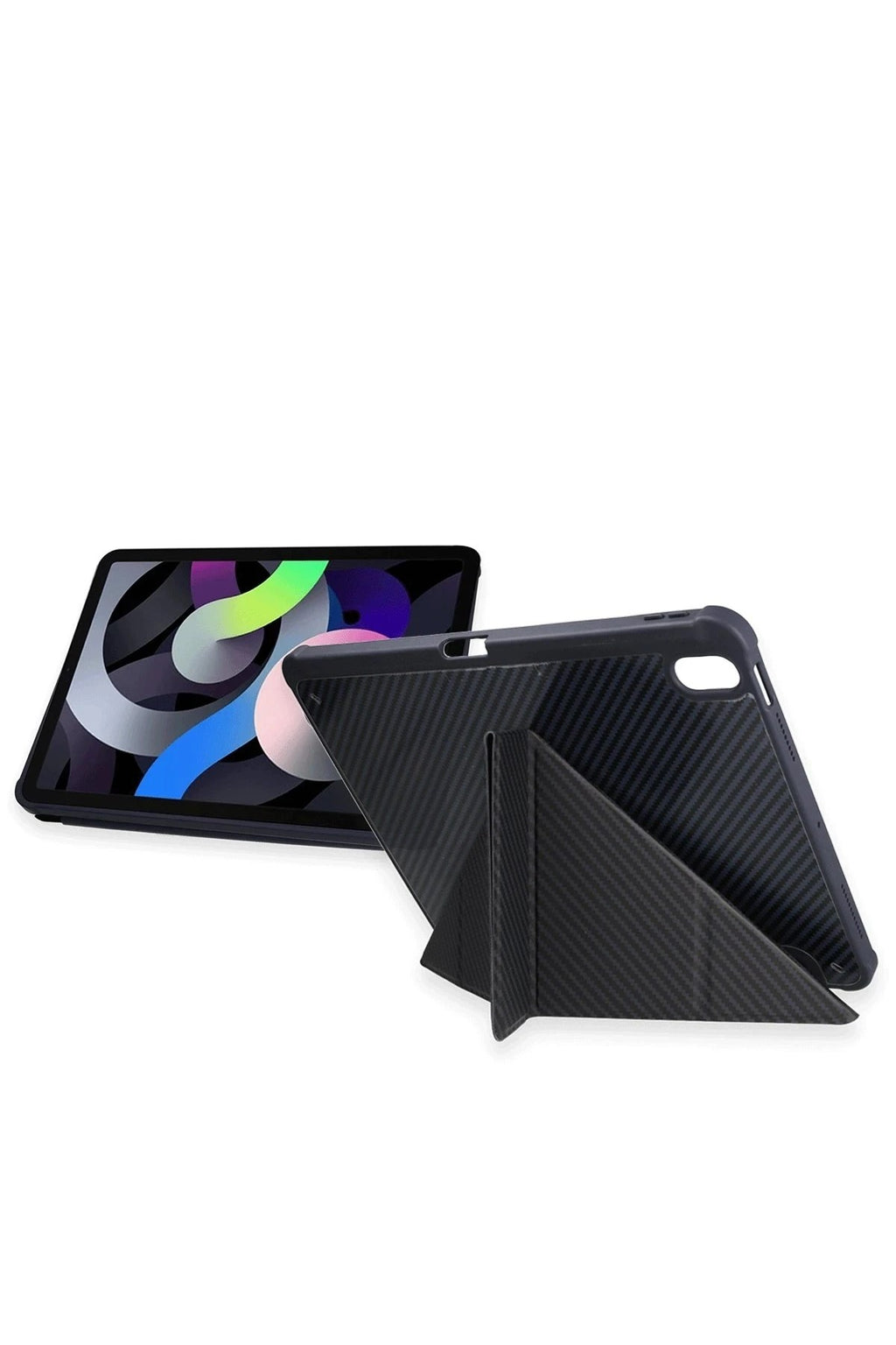 Mey İthalat® iPad Pro 13 (2024) Kılıf Color Karbon Tablet Kılıfı - Derin Mor