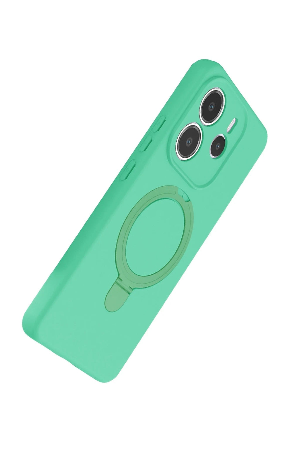 Mey İthalat® Redmi Note 14 4G Regal Magsafe Standlı Kapak - Yeşil