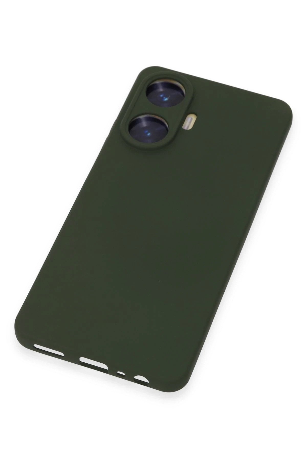 Mey İthalat® Realme C55 Kılıf Nano içi Kadife Silikon - Koyu Yeşil