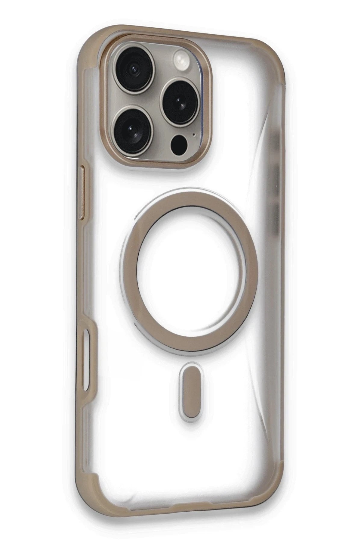 Mey İthalat® iPhone 16 Pro Hilton Magsafe Kapak - Gold