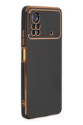 Mey İthalat® Poco X4 Pro 5G Kılıf Volet Silikon - Siyah