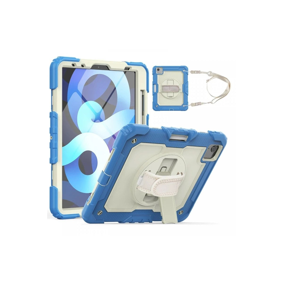 Mey İthalat® iPad Pro 11 (2020) Kılıf Strap New Tablet Kapak - Mavi