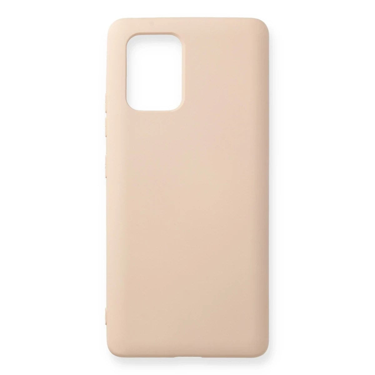 Mey İthalat® Samsung Galaxy A91 / S10 Lite Kılıf Nano içi Kadife Silikon - Pudra