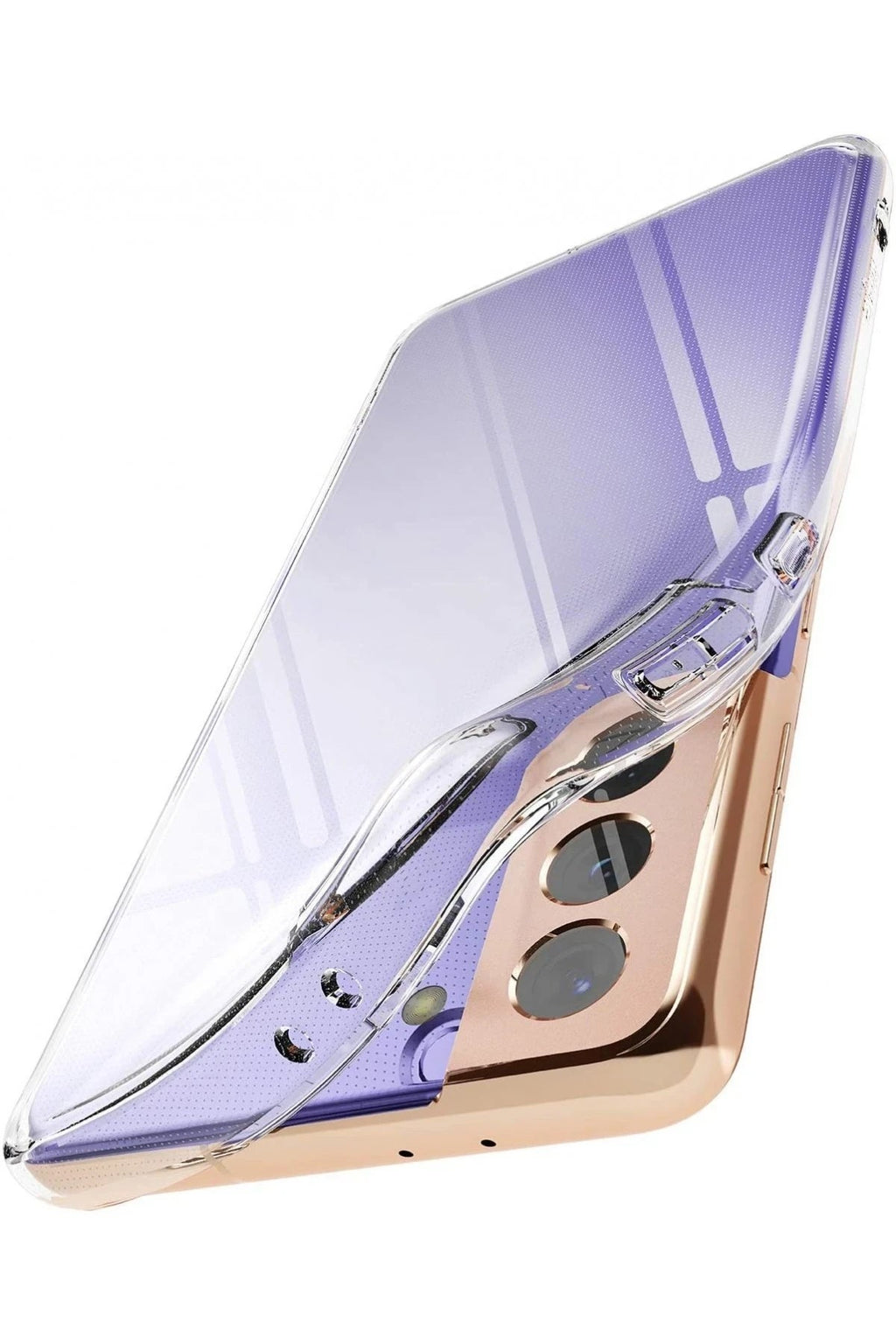 Mey İthalat® Samsung Galaxy S21 Plus Kılıf Lüx Şeffaf Silikon