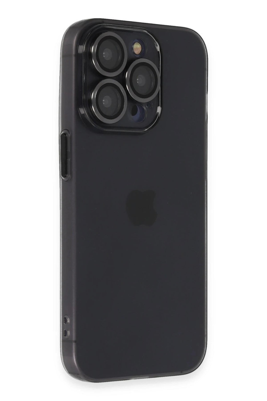 Mey İthalat® iPhone 13 Pro Kılıf Luko Lens Silikon - Siyah