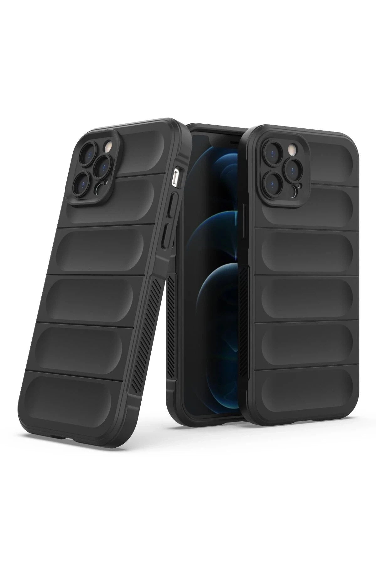 Mey İthalat® iPhone 12 Pro Kılıf Optimum Silikon - Siyah