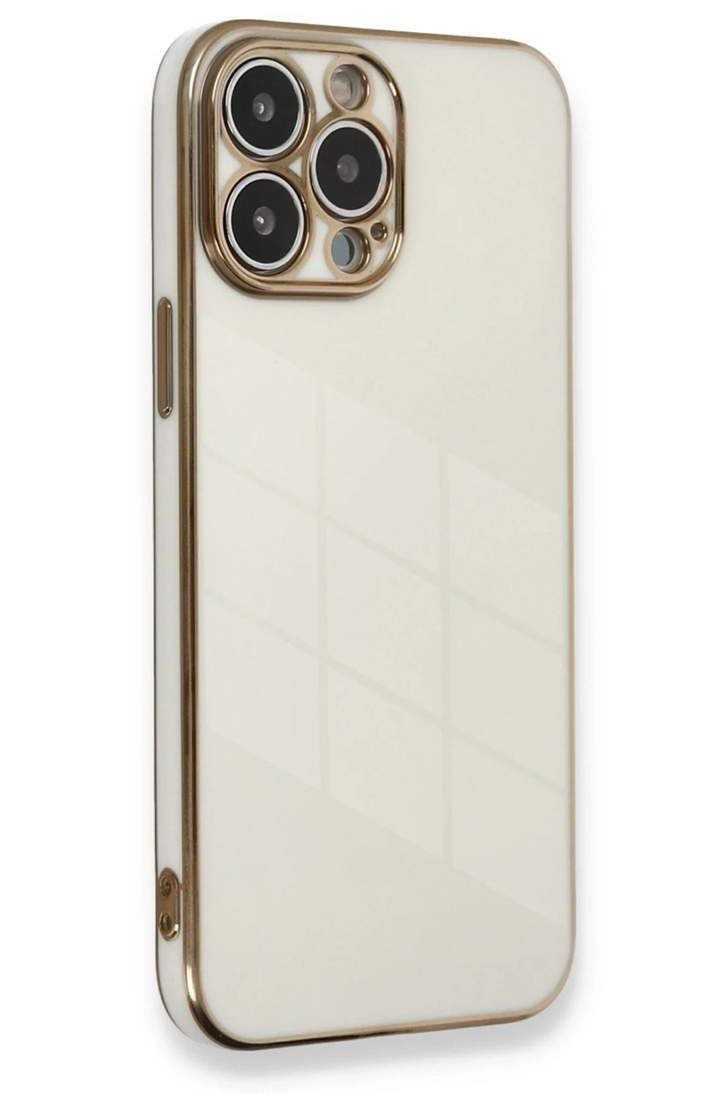 Mey İthalat® iPhone 13 Pro Kılıf Volet Silikon - Beyaz