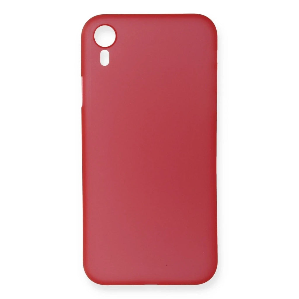 Mey İthalat® iPhone XR Kılıf PP Ultra İnce Kapak - Kırmızı