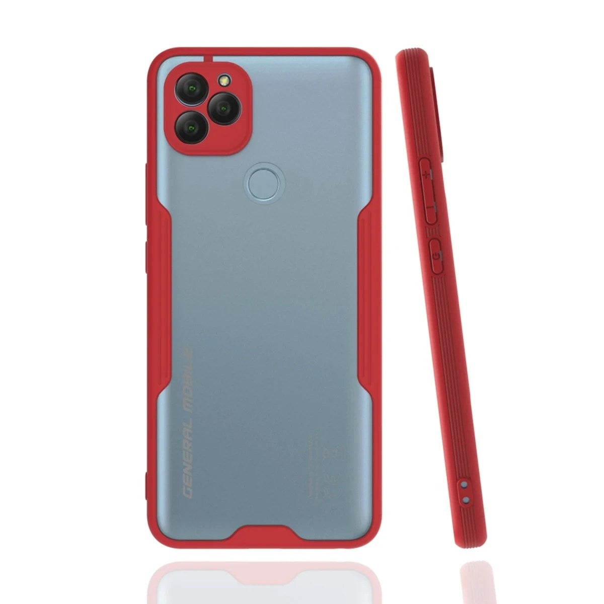 Mey İthalat® General Mobile GM 22 Kılıf Platin Silikon - Kırmızı