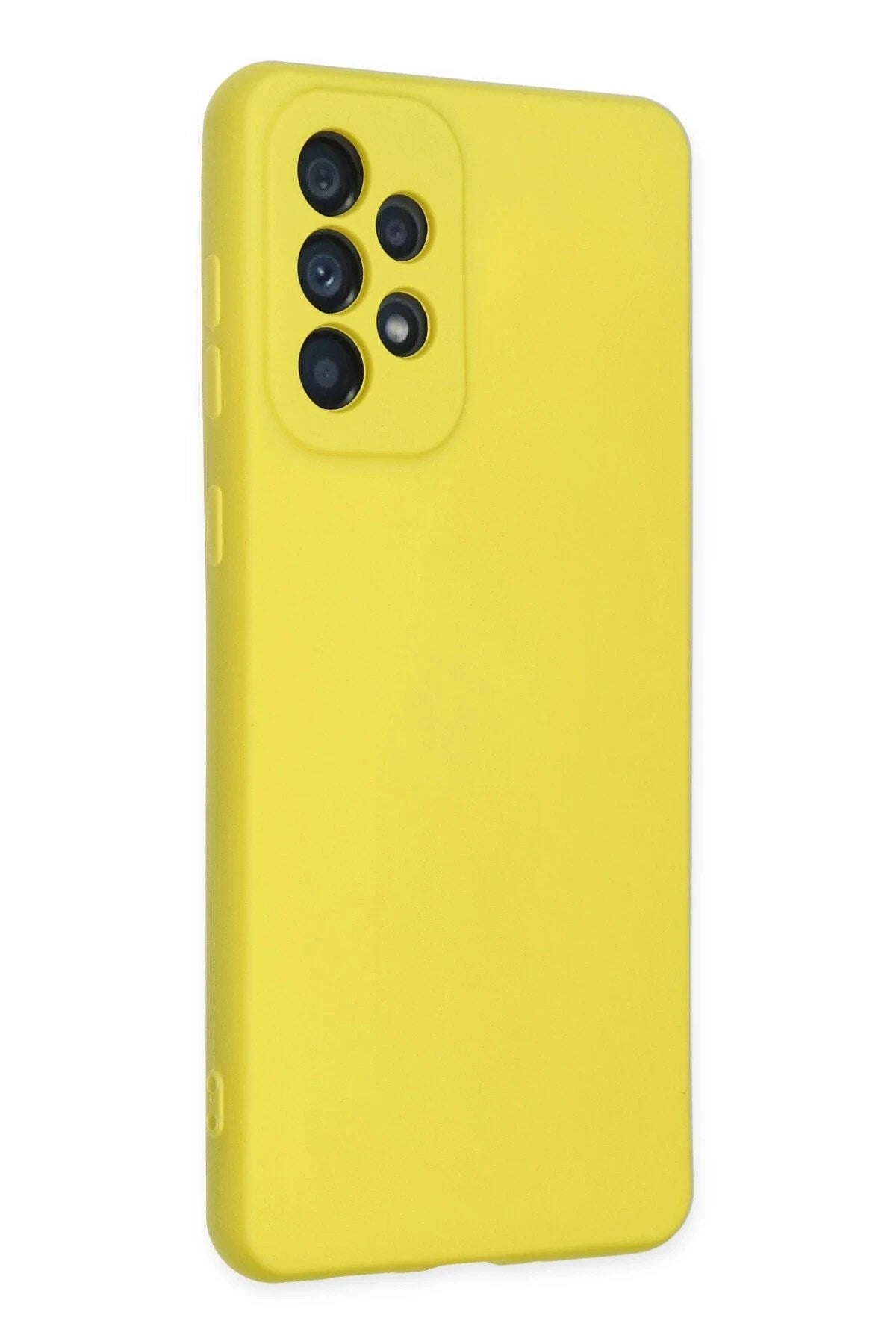Mey İthalat® Samsung Galaxy A23 4G Kılıf Nano içi Kadife Silikon - Sarı