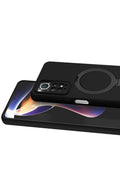 Mey İthalat® Redmi Note 12 Pro 4G Regal Magsafe Standlı Kapak - Siyah
