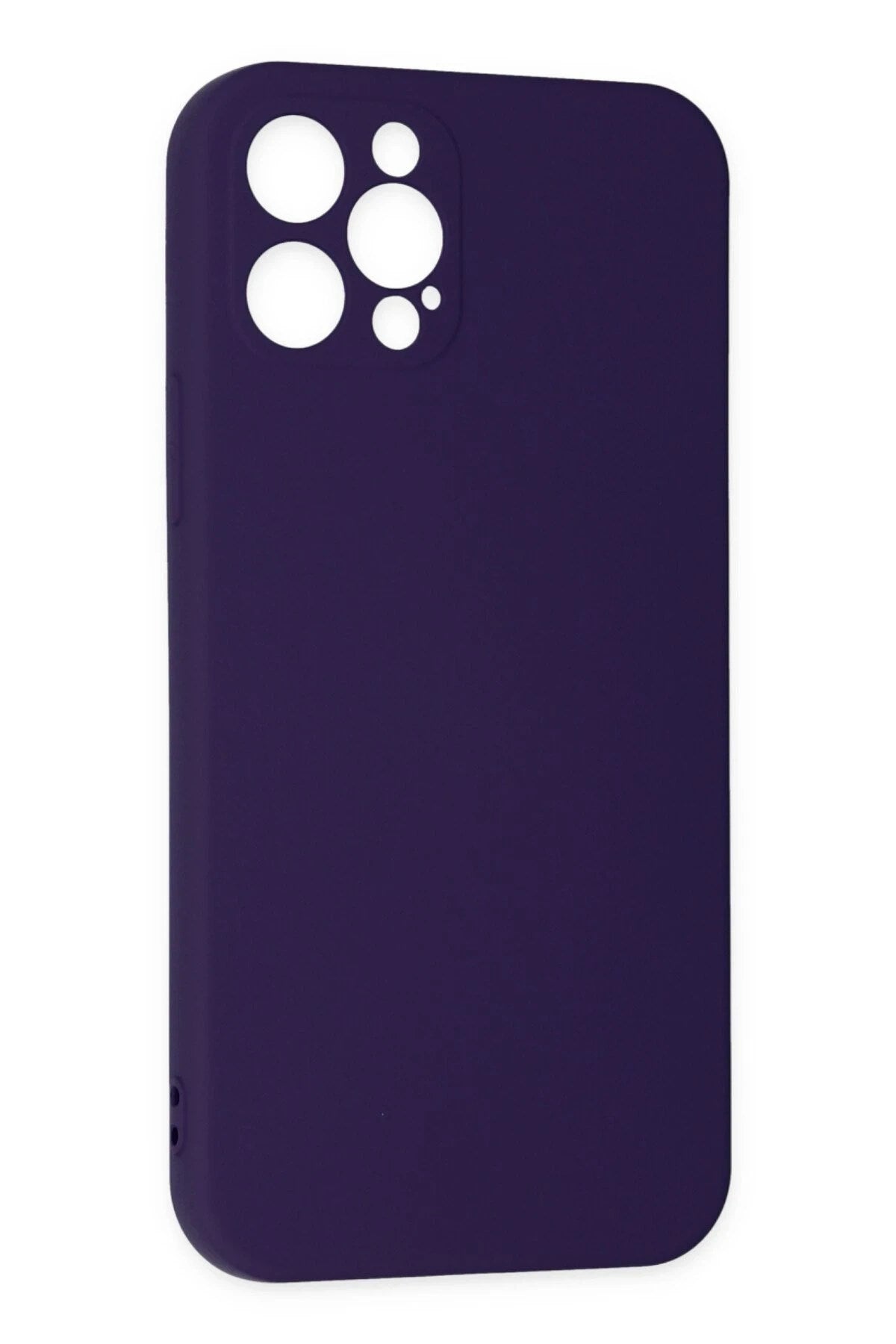 Mey İthalat® iPhone 12 Pro Max Kılıf Nano içi Kadife Silikon - Mor